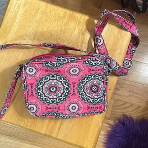 🐾4 for $20 Pink and black abstract, Crossbody bag